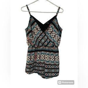 Forever 21 | patterned polyester romper